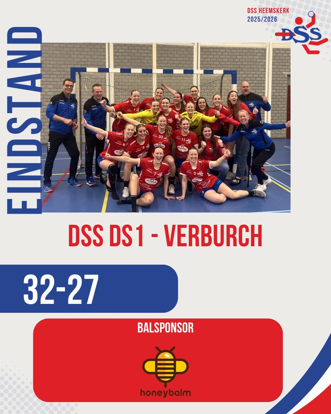 Mooie laatste thuiswedstrijd levert goed resultaat op voor DSS