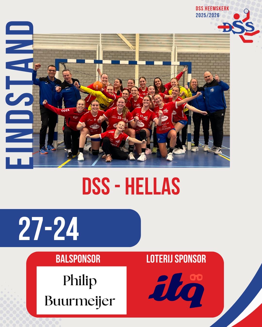 DSS start 2026 goed met mooie overwinning