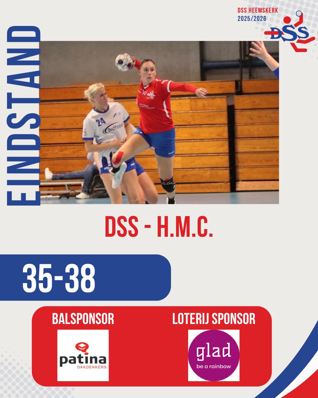 Geen zege in de eerste thuiswedstrijd voor DSS