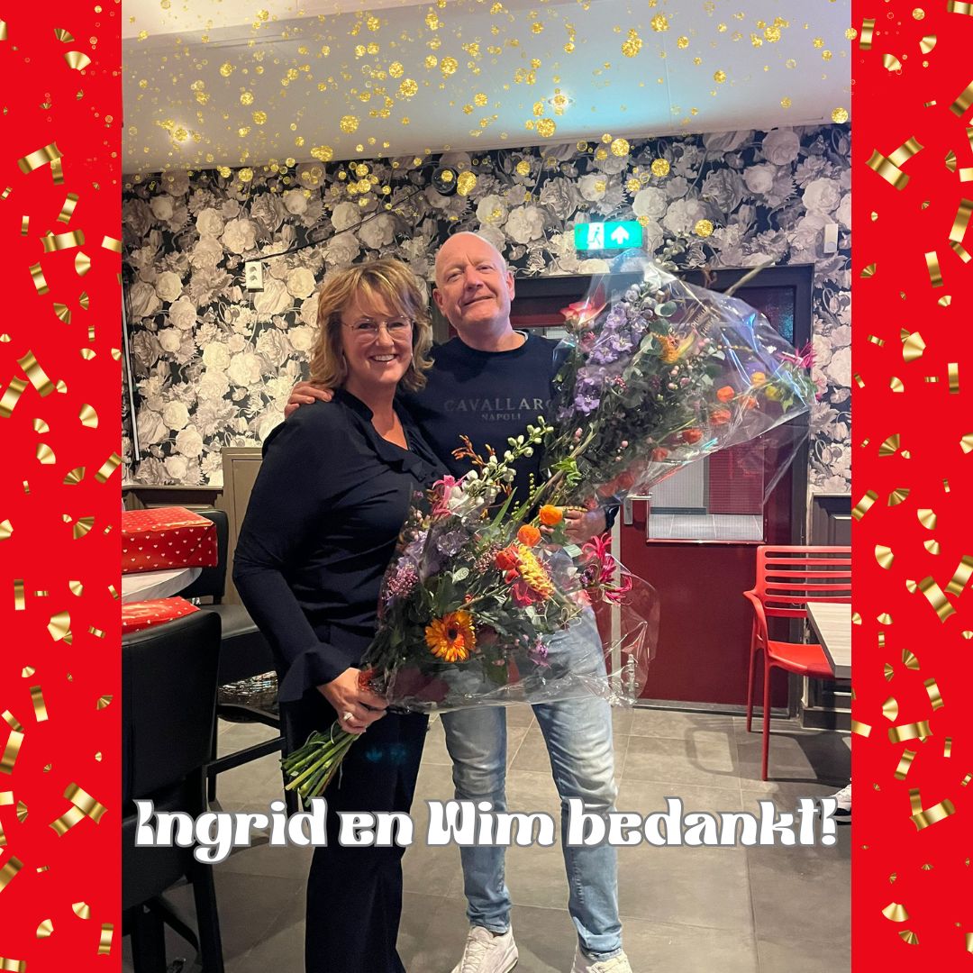 Afscheid van bestuursleden Ingrid Mous en Wim Groot