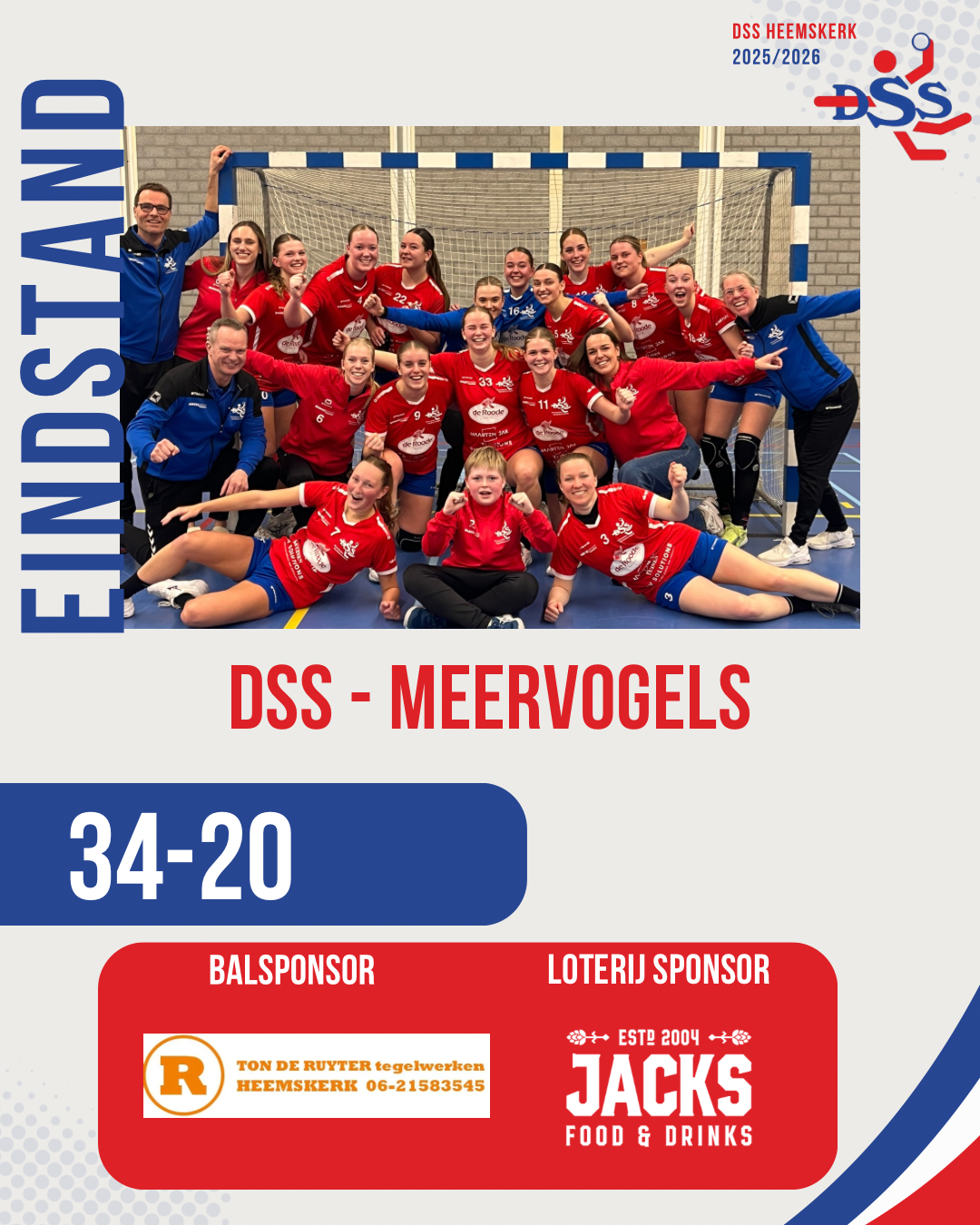 Goed sfeer en mooi spel bezorgt DSS 2 punten